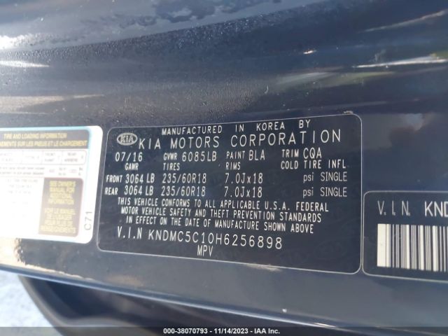 Photo 8 VIN: KNDMC5C10H6256898 - KIA SEDONA 