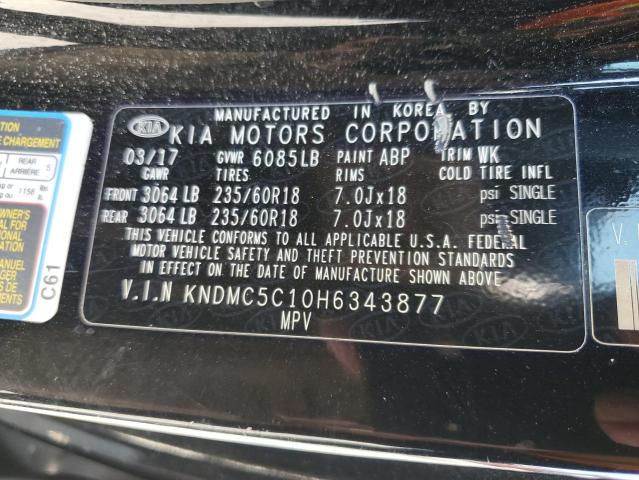 Photo 12 VIN: KNDMC5C10H6343877 - KIA SEDONA EX 