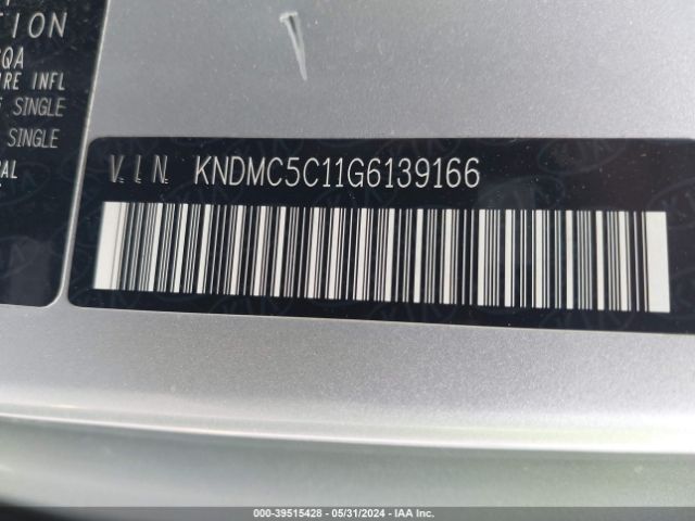 Photo 8 VIN: KNDMC5C11G6139166 - KIA SEDONA 