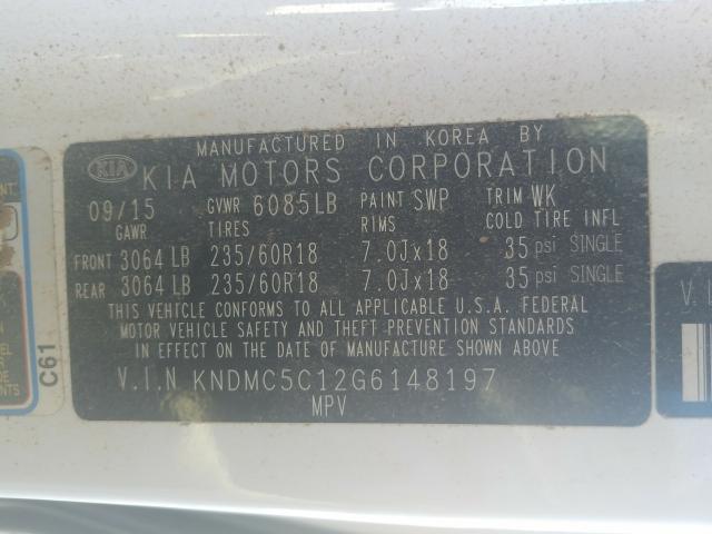 Photo 9 VIN: KNDMC5C12G6148197 - KIA SEDONA EX 