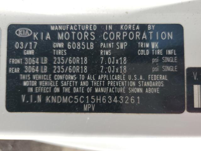 Photo 12 VIN: KNDMC5C15H6343261 - KIA SEDONA EX 