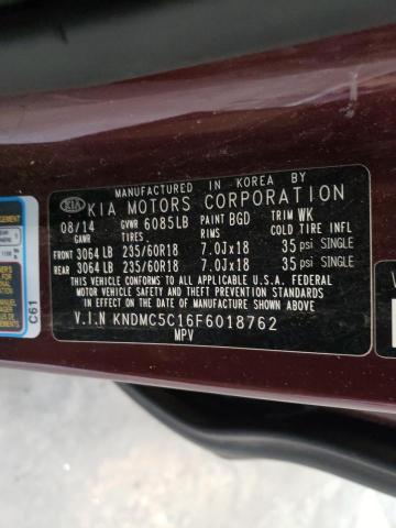 Photo 12 VIN: KNDMC5C16F6018762 - KIA SEDONA EX 