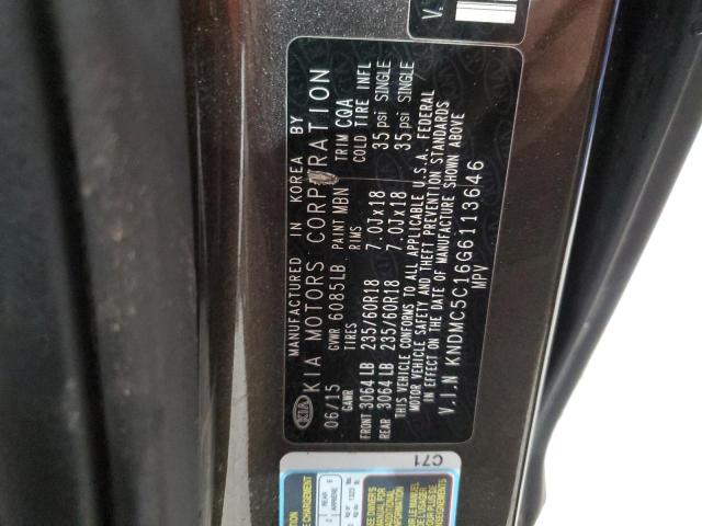 Photo 12 VIN: KNDMC5C16G6113646 - KIA SEDONA EX 