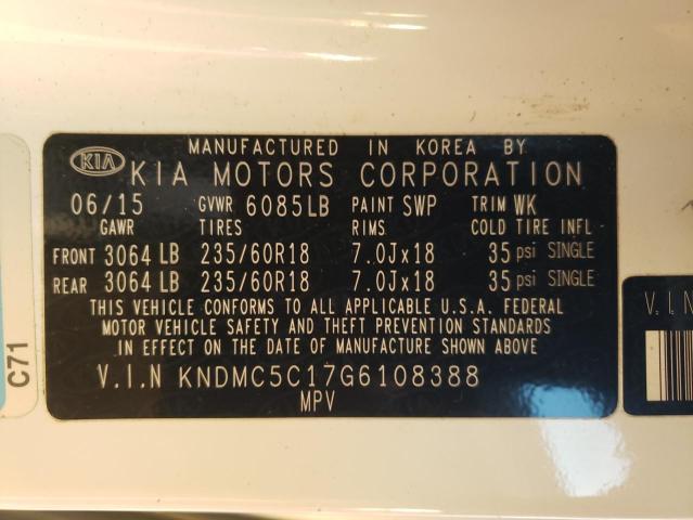 Photo 12 VIN: KNDMC5C17G6108388 - KIA SEDONA EX 