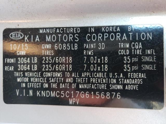 Photo 13 VIN: KNDMC5C17G6156876 - KIA SEDONA EX 