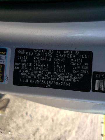 Photo 9 VIN: KNDMC5C18F6022764 - KIA SEDONA EX 