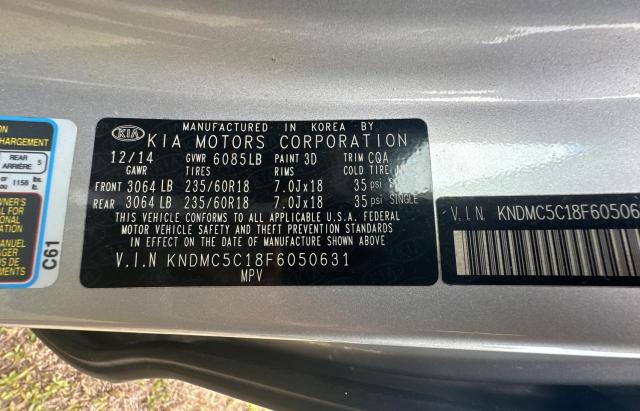 Photo 9 VIN: KNDMC5C18F6050631 - KIA SEDONA EX 