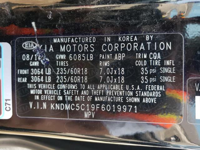 Photo 12 VIN: KNDMC5C19F6019971 - KIA SEDONA EX 