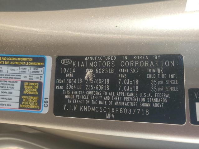 Photo 12 VIN: KNDMC5C1XF6037718 - KIA SEDONA EX 