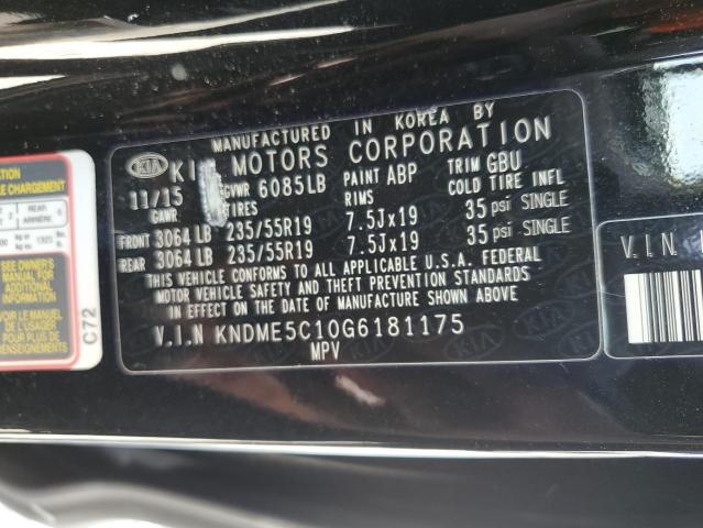 Photo 13 VIN: KNDME5C10G6181175 - KIA SEDONA SXL 