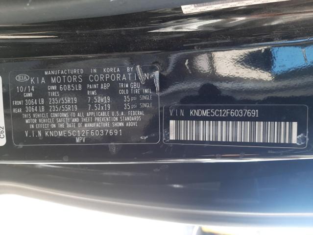 Photo 9 VIN: KNDME5C12F6037691 - KIA SEDONA SXL 