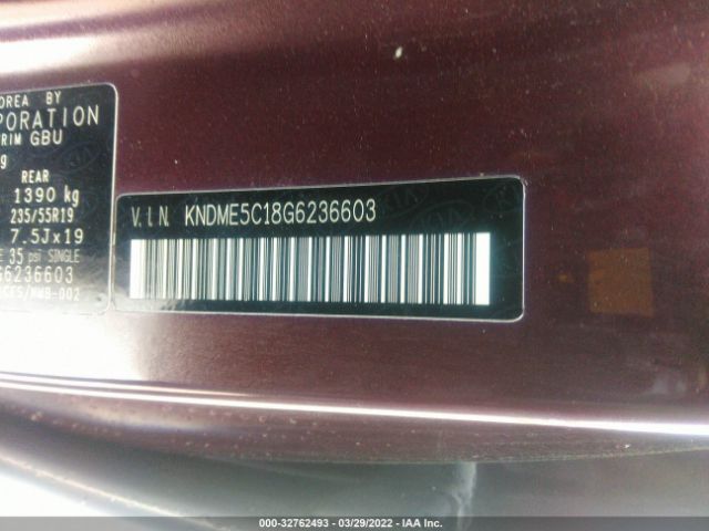 Photo 8 VIN: KNDME5C18G6236603 - KIA SEDONA 