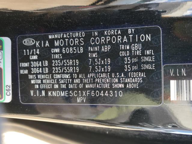 Photo 12 VIN: KNDME5C1XF6044310 - KIA SEDONA SXL 