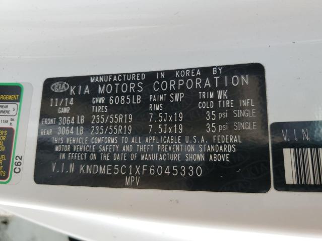 Photo 12 VIN: KNDME5C1XF6045330 - KIA SEDONA SXL 