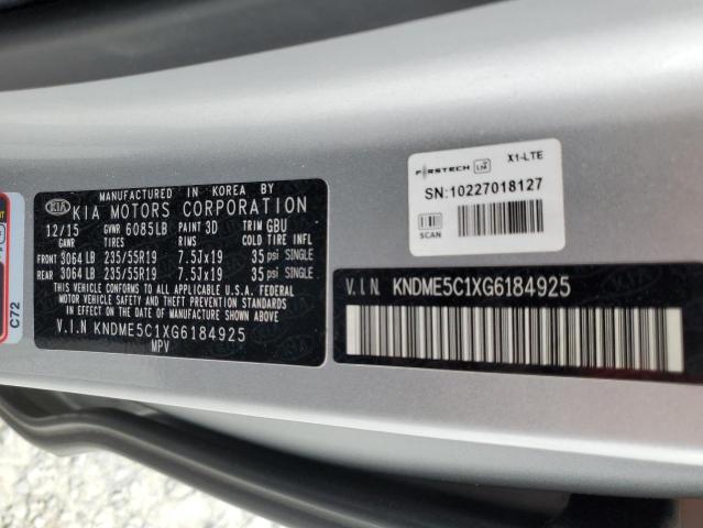 Photo 12 VIN: KNDME5C1XG6184925 - KIA SEDONA 