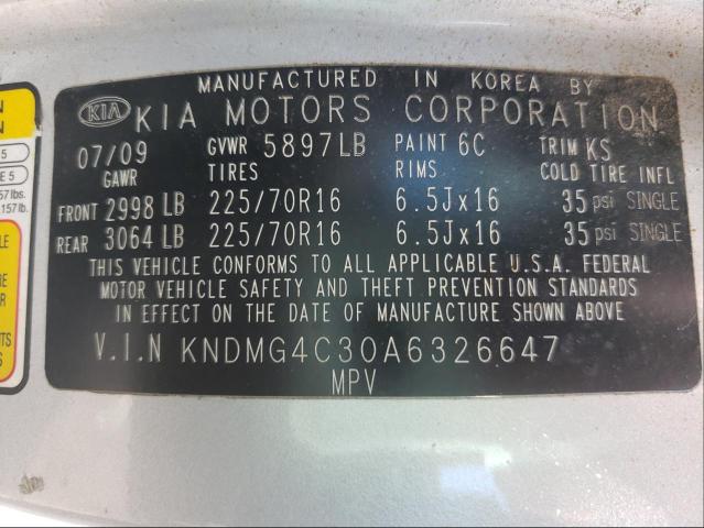 Photo 9 VIN: KNDMG4C30A6326647 - KIA SEDONA LX 