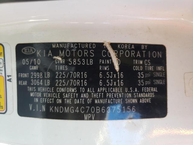 Photo 9 VIN: KNDMG4C70B6375156 - KIA SEDONA LX 