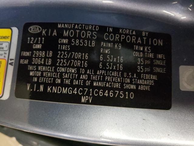 Photo 12 VIN: KNDMG4C71C6467510 - KIA SEDONA LX 