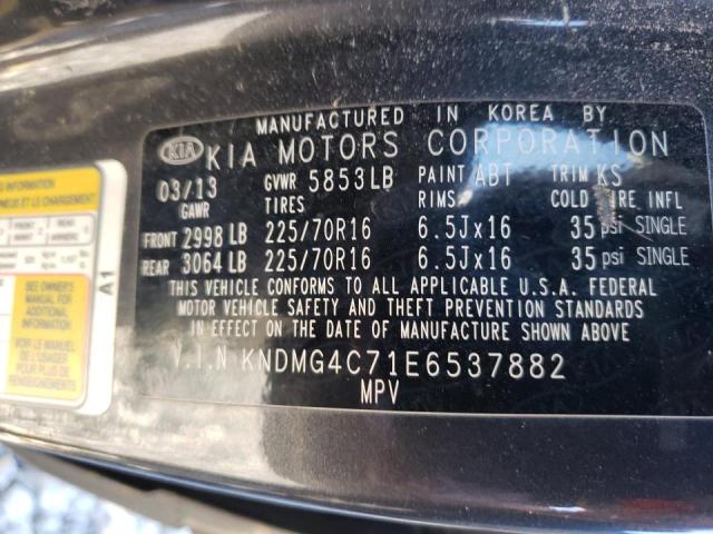 Photo 9 VIN: KNDMG4C71E6537882 - KIA SEDONA LX 