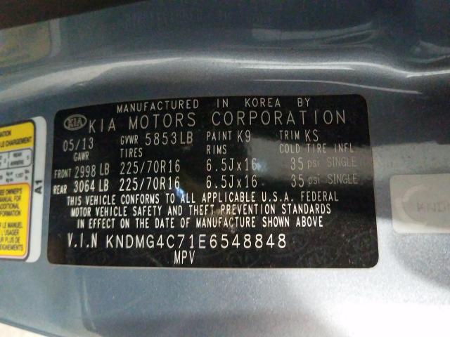 Photo 9 VIN: KNDMG4C71E6548848 - KIA SEDONA LX 