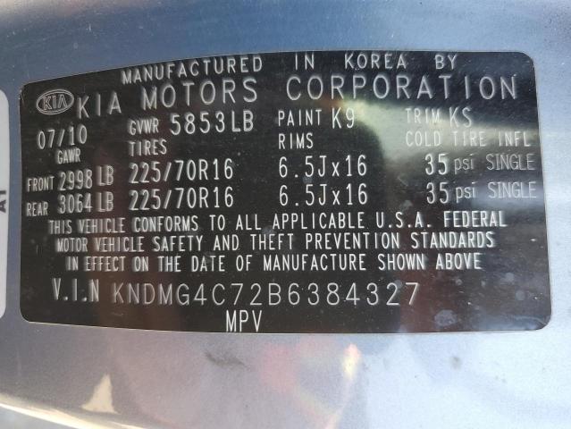 Photo 12 VIN: KNDMG4C72B6384327 - KIA SEDONA LX 