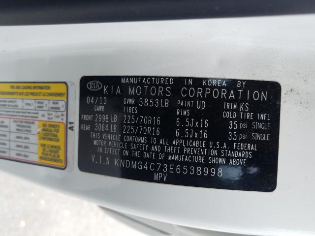 Photo 9 VIN: KNDMG4C73E6538998 - KIA SEDONA LX 