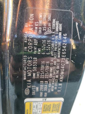 Photo 12 VIN: KNDMG4C73E6542646 - KIA SEDONA LX 