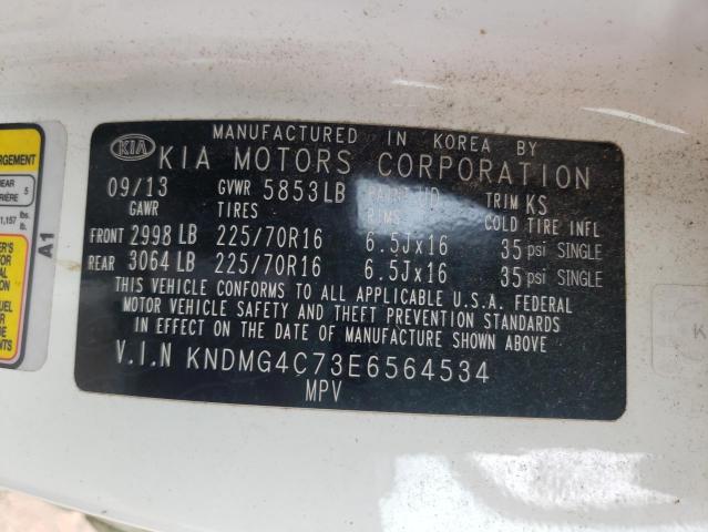 Photo 9 VIN: KNDMG4C73E6564534 - KIA SEDONA LX 