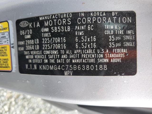 Photo 13 VIN: KNDMG4C75B6380188 - KIA SEDONA LX 