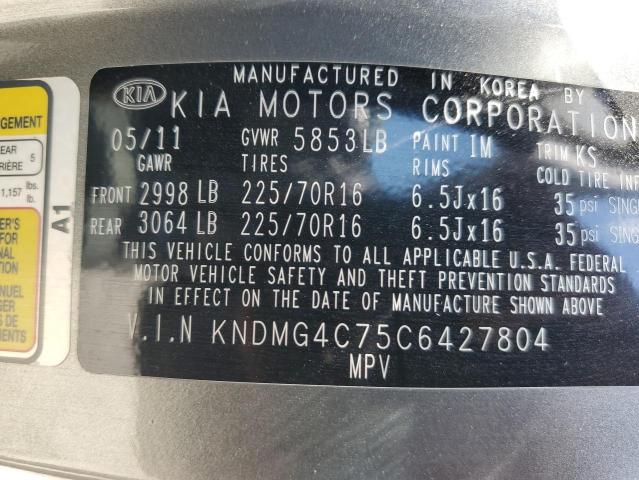 Photo 12 VIN: KNDMG4C75C6427804 - KIA SEDONA LX 