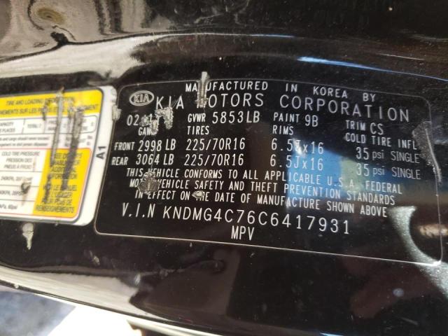 Photo 12 VIN: KNDMG4C76C6417931 - KIA SEDONA LX 