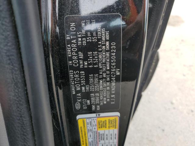 Photo 12 VIN: KNDMG4C76C6504230 - KIA SEDONA LX 