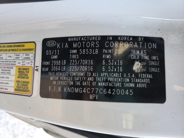 Photo 9 VIN: KNDMG4C77C6420045 - KIA SEDONA LX 