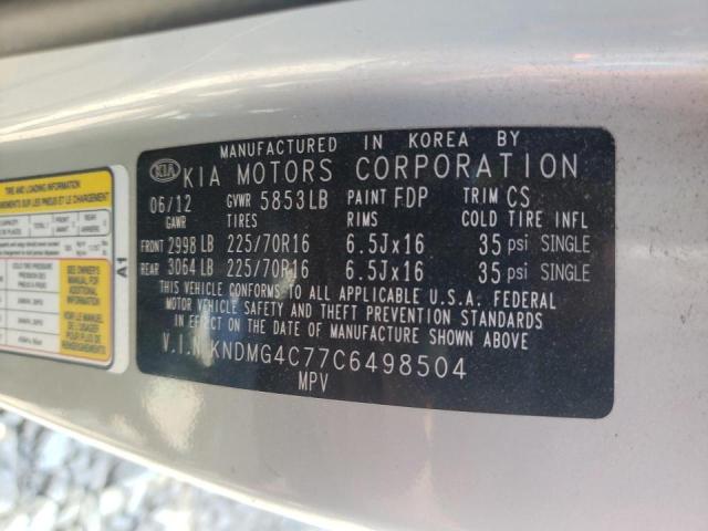 Photo 9 VIN: KNDMG4C77C6498504 - KIA SEDONA LX 