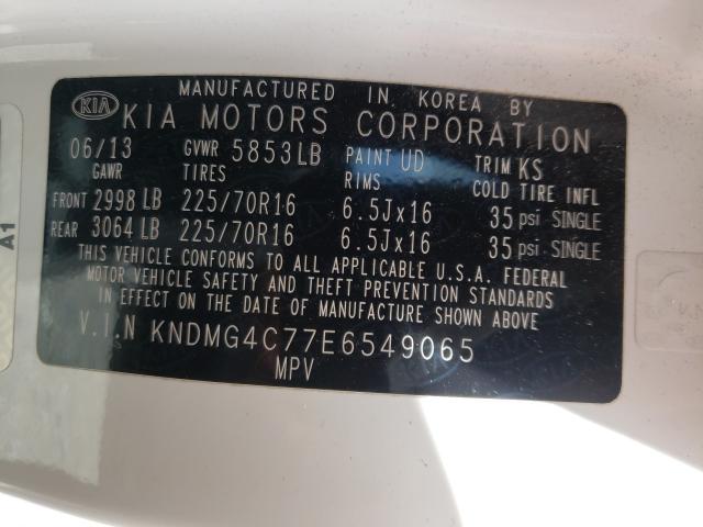 Photo 9 VIN: KNDMG4C77E6549065 - KIA SEDONA LX 