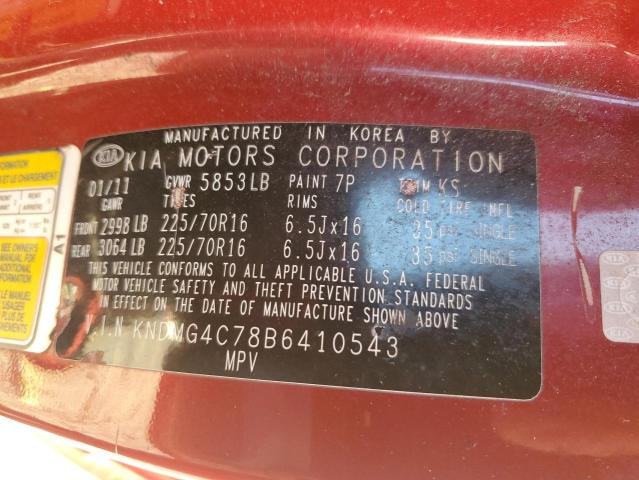 Photo 12 VIN: KNDMG4C78B6410543 - KIA SEDONA LX 