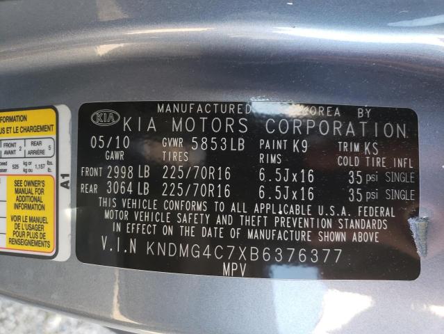 Photo 9 VIN: KNDMG4C7XB6376377 - KIA SEDONA LX 