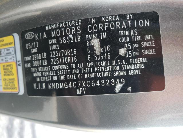 Photo 12 VIN: KNDMG4C7XC6432349 - KIA SEDONA LX 