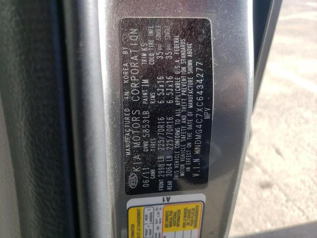 Photo 12 VIN: KNDMG4C7XC6434277 - KIA SEDONA LX 