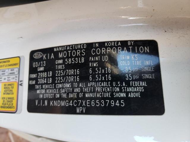 Photo 9 VIN: KNDMG4C7XE6537945 - KIA SEDONA LX 