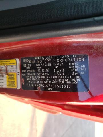 Photo 12 VIN: KNDMG4C7XE6561615 - KIA SEDONA LX 