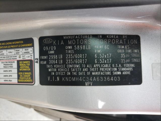 Photo 9 VIN: KNDMH4C34A6336403 - KIA SEDONA EX 