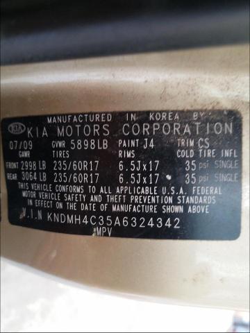 Photo 9 VIN: KNDMH4C35A6324342 - KIA SEDONA EX 