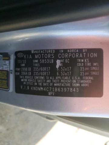 Photo 9 VIN: KNDMH4C71B6397843 - KIA SEDONA EX 