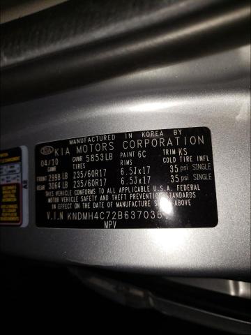 Photo 9 VIN: KNDMH4C72B6370361 - KIA SEDONA EX 