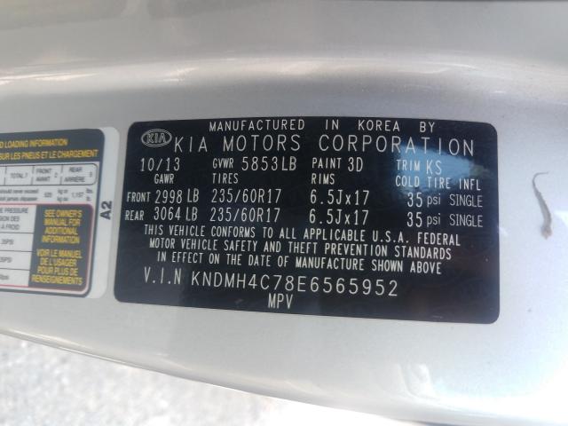 Photo 9 VIN: KNDMH4C78E6565952 - KIA SEDONA EX 