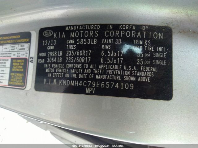 Photo 8 VIN: KNDMH4C79E6574109 - KIA SEDONA 