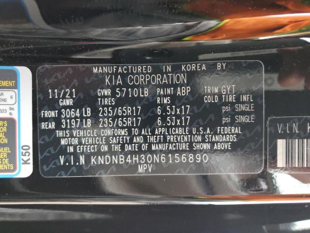 Photo 12 VIN: KNDNB4H30N6156890 - KIA CARNIVAL L 