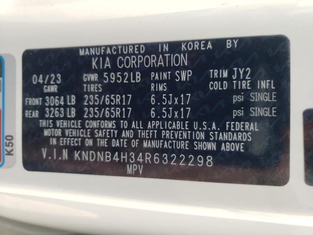 Photo 12 VIN: KNDNB4H34R6322298 - KIA CARNIVAL L 