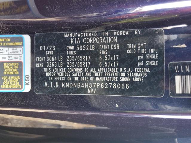 Photo 12 VIN: KNDNB4H37P6278066 - KIA CARNIVAL L 